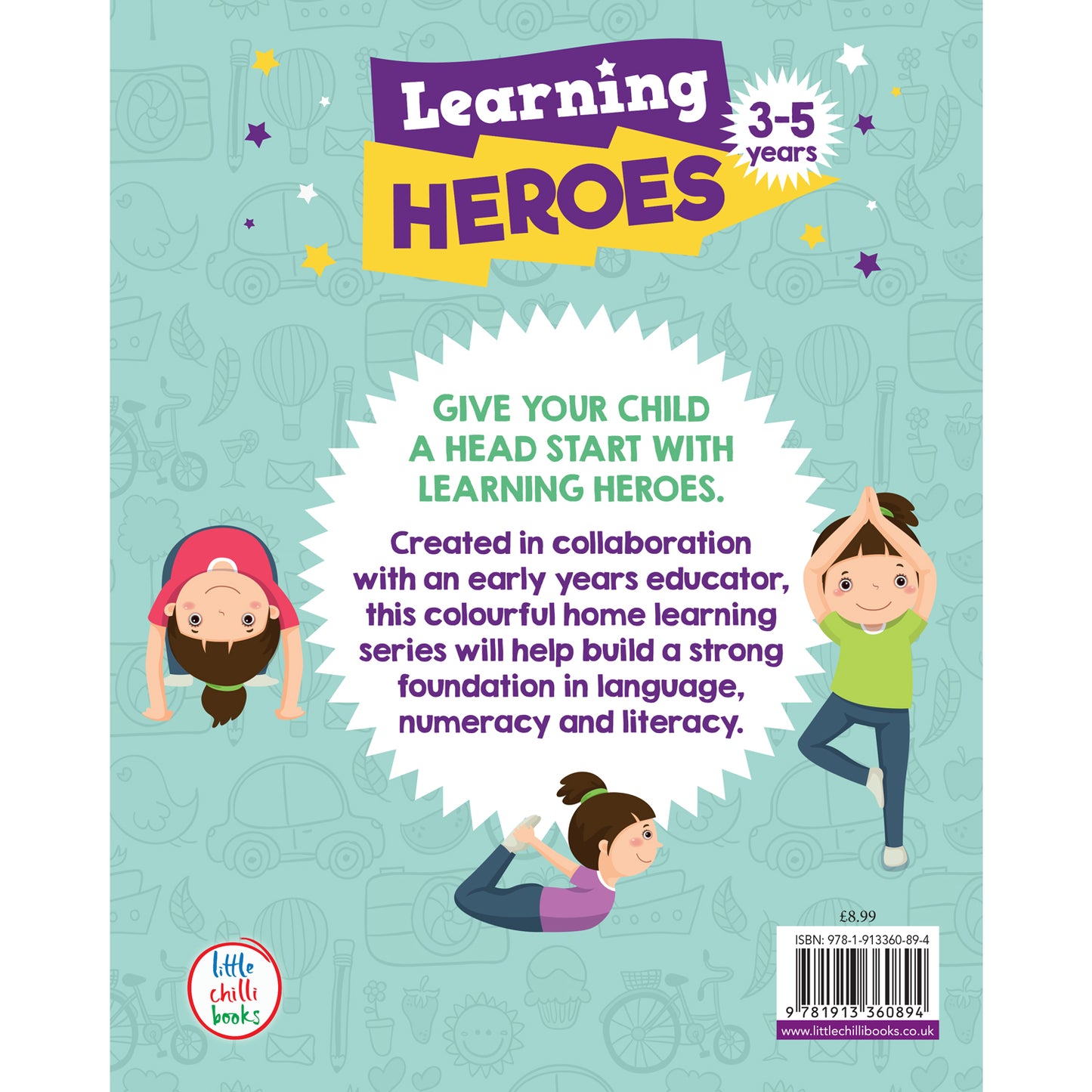 Learning Heroes Life Skills | Early Learning | Preschool Skills | Educational Activities | Alphabet | Numbers | Shapes | Colours | Fine Motor Skills | Ages 3–5 | Activity Book