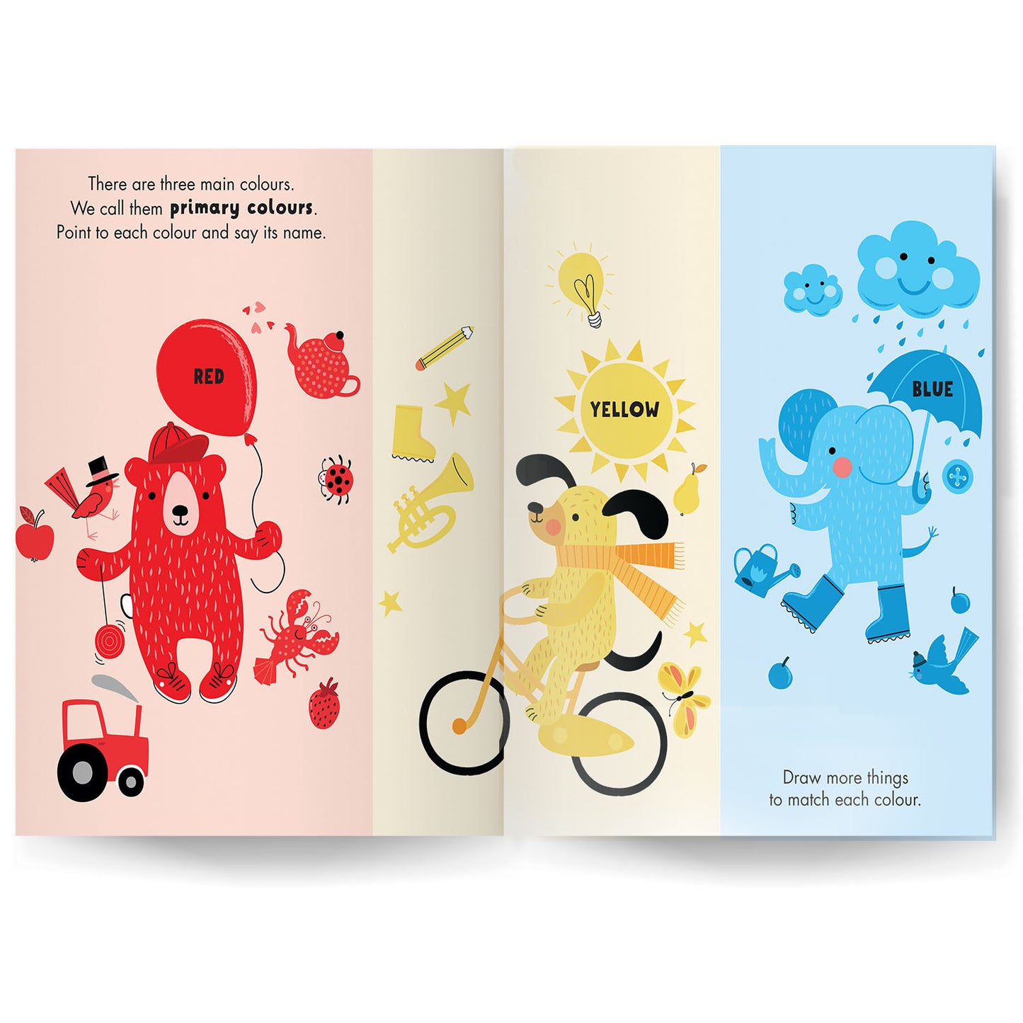 Start Little Learn Big: Red, Yellow, Blue | A Book of Colours | For 4 to 6 Year Old Kids