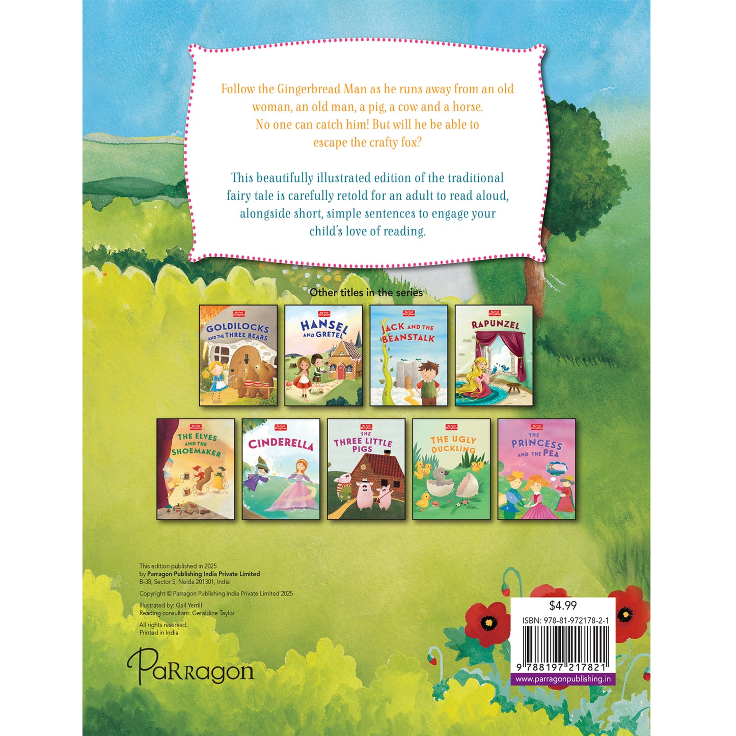 My First Storytime: The Gingerbread Man | Classic Story | Bedtime Book | Read-Aloud | Moral Stories | Early Reading | Picture Book | Illustrated Storybook