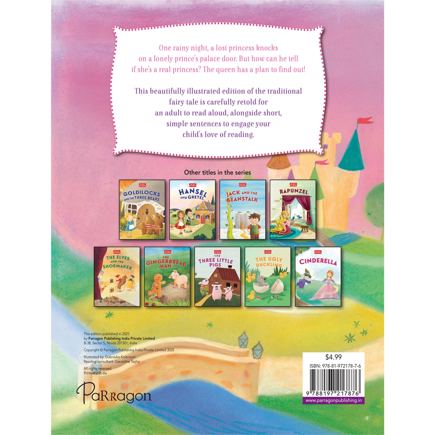 My First Storytime: The Princess and the Pea| Classic Story | Bedtime Book | Read-Aloud | Moral Stories | Early Reading | Picture Book | Illustrated Storybook
