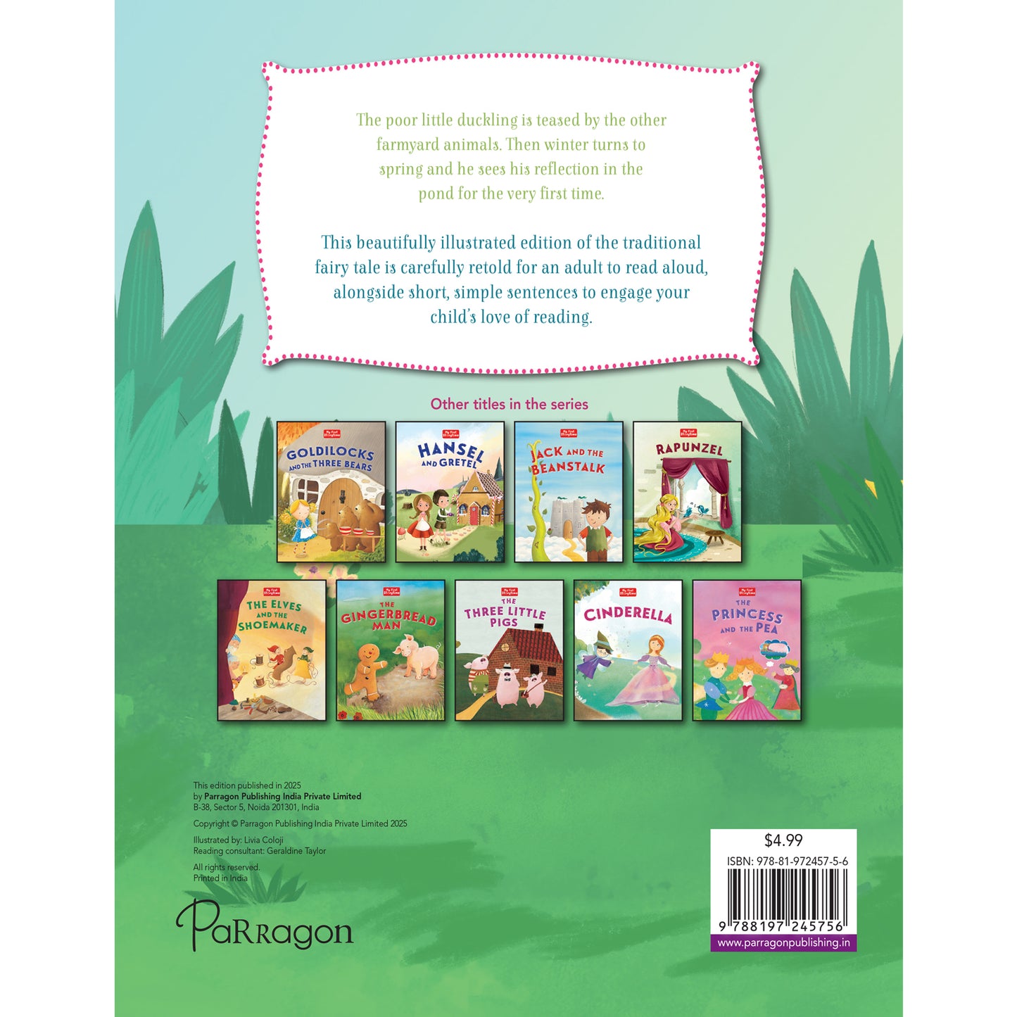 My First Storytime: The Ugly Duckling | Classic Story | Bedtime Book | Read-Aloud | Moral Stories | Early Reading | Picture Book | Illustrated Storybook