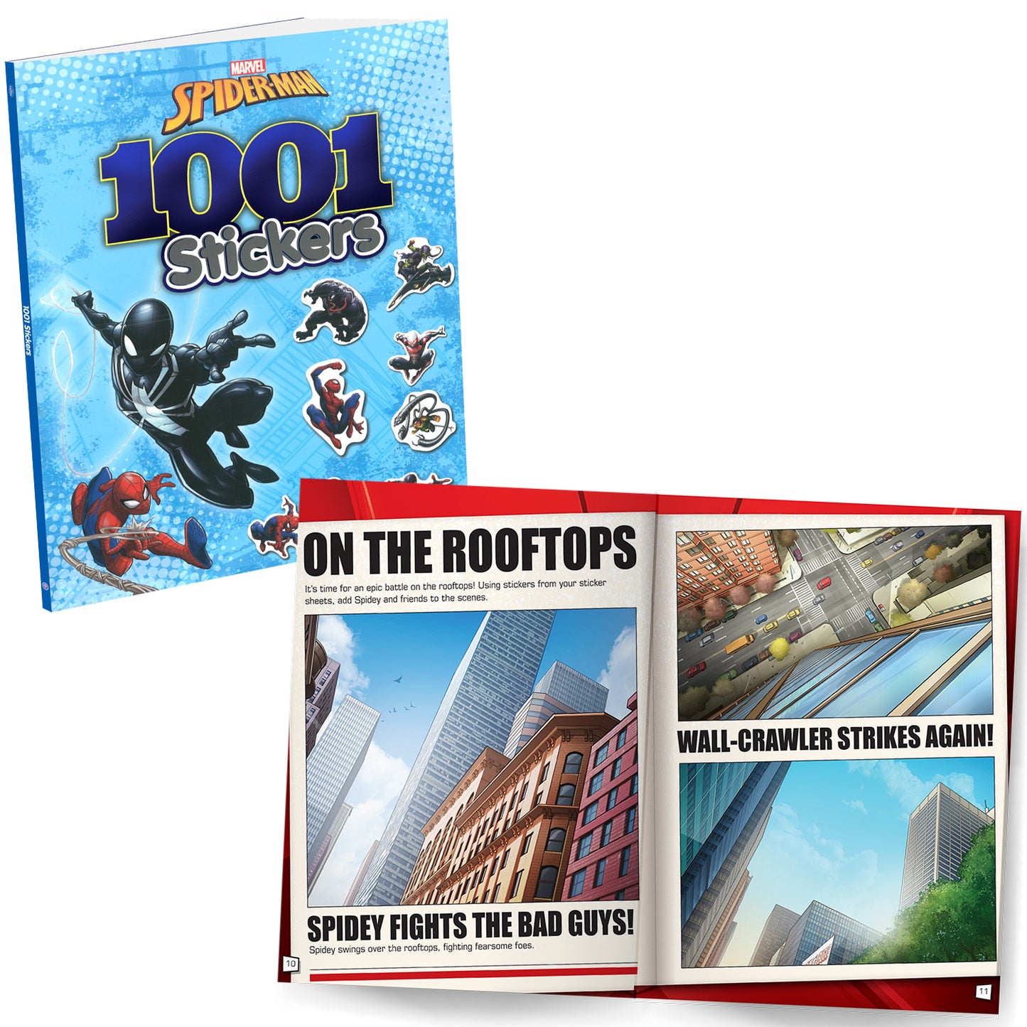 Marvel Spider-Man and Captain America Sticker and Colouring Pack of 2 Books | Stickers, Colouring and Activities for Kids