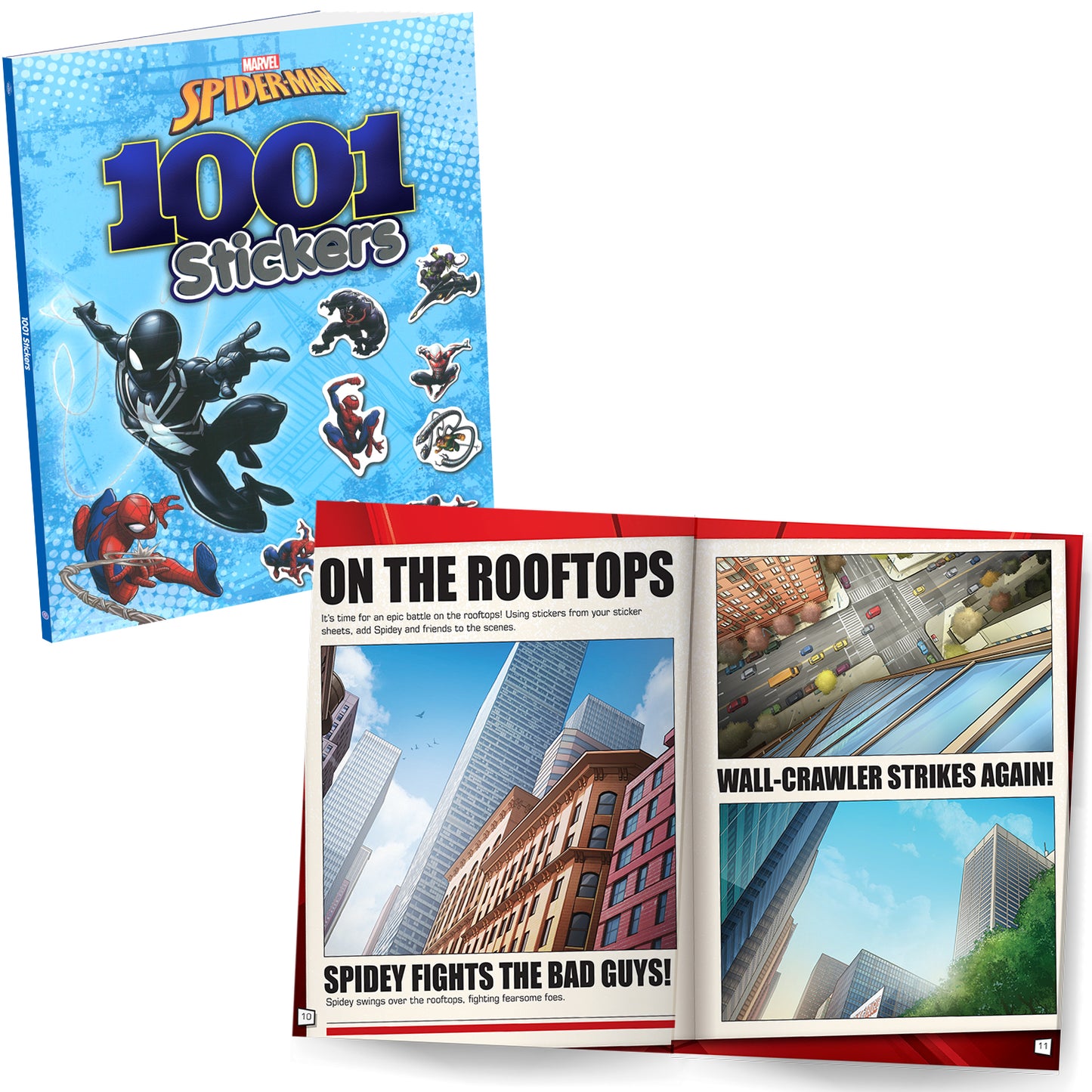 Marvel Spider-Man and Avengers Sticker and Colouring Pack of 2 Books | Stickers, Colouring and Activities for Kids
