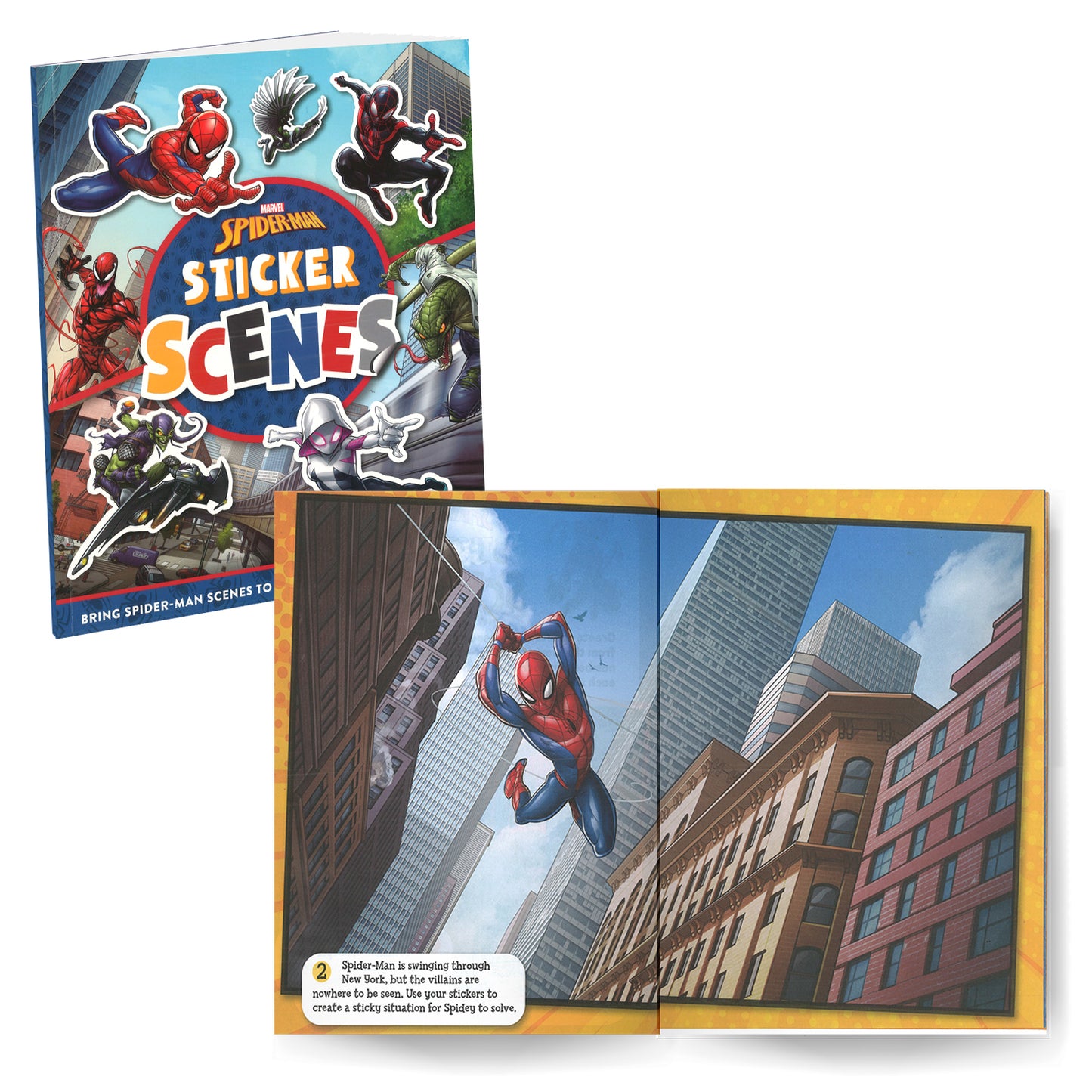 Marvel Spider-Man, Avengers and Captain America Sticker and 5-in-1 Colouring Pack of 3 Books | Stickers, Colouring and Activities for 5 to 8 Year Old Kids