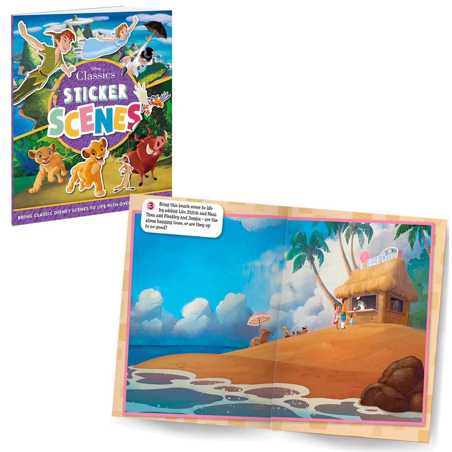 Disney Princess 5-in-1 Colouring and Disney Classics Sticker Book (Pack of 2 Books) | Stickers, Colouring and Activities for 5 to 8 Year Old Kids