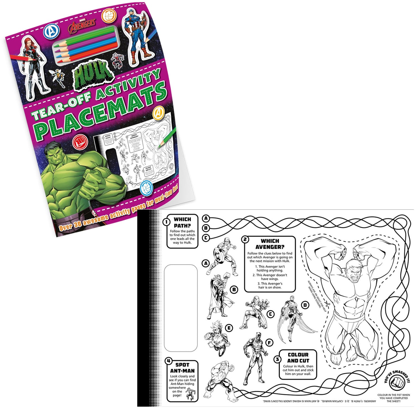 Marvel Black Panther Story and Marvel Hulk Activity Pack of 2 Books | Books for 6 to 8 Year Old Kids