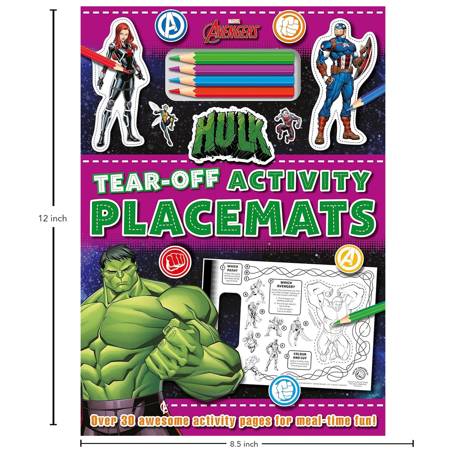 Marvel Black Panther Story and Marvel Hulk Activity Pack of 2 Books | Books for 6 to 8 Year Old Kids