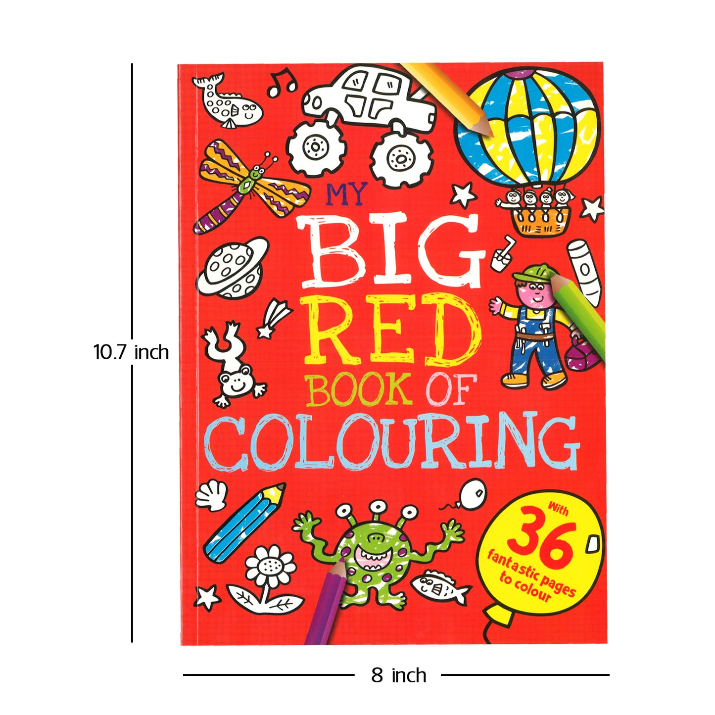 My Big Red Book of Colouring| My Big Blue Book of Colouring | Colouring Book | Colouring Book for Kids | Creative Activities | Fine Motor Skills | Preschool Learning | Drawing Fun