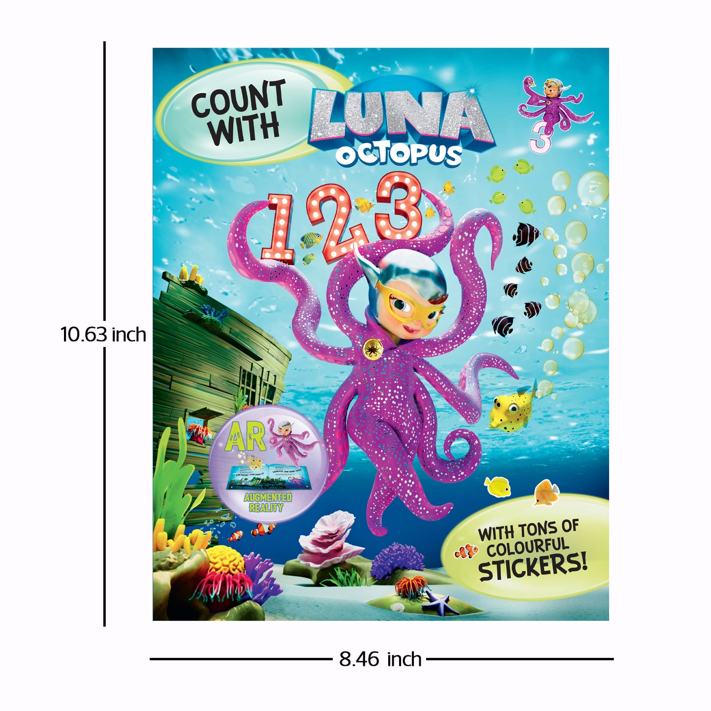 Count with Luna Octopus | Activity Book | Number Activity | Early Learning Workbook | Counting Practice | Learn Numbers
