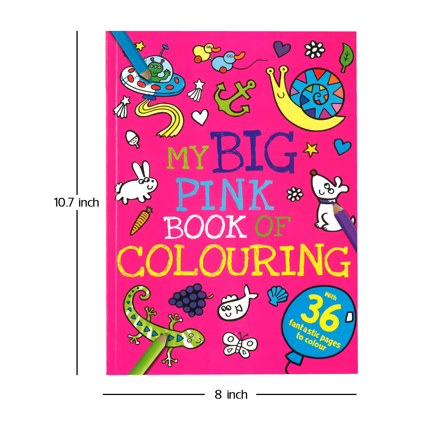 My Big Pink Book of Colouring| My Big Blue Book of Colouring | Colouring Book | Colouring Book for Kids | Creative Activities | Fine Motor Skills | Preschool Learning | Drawing Fun