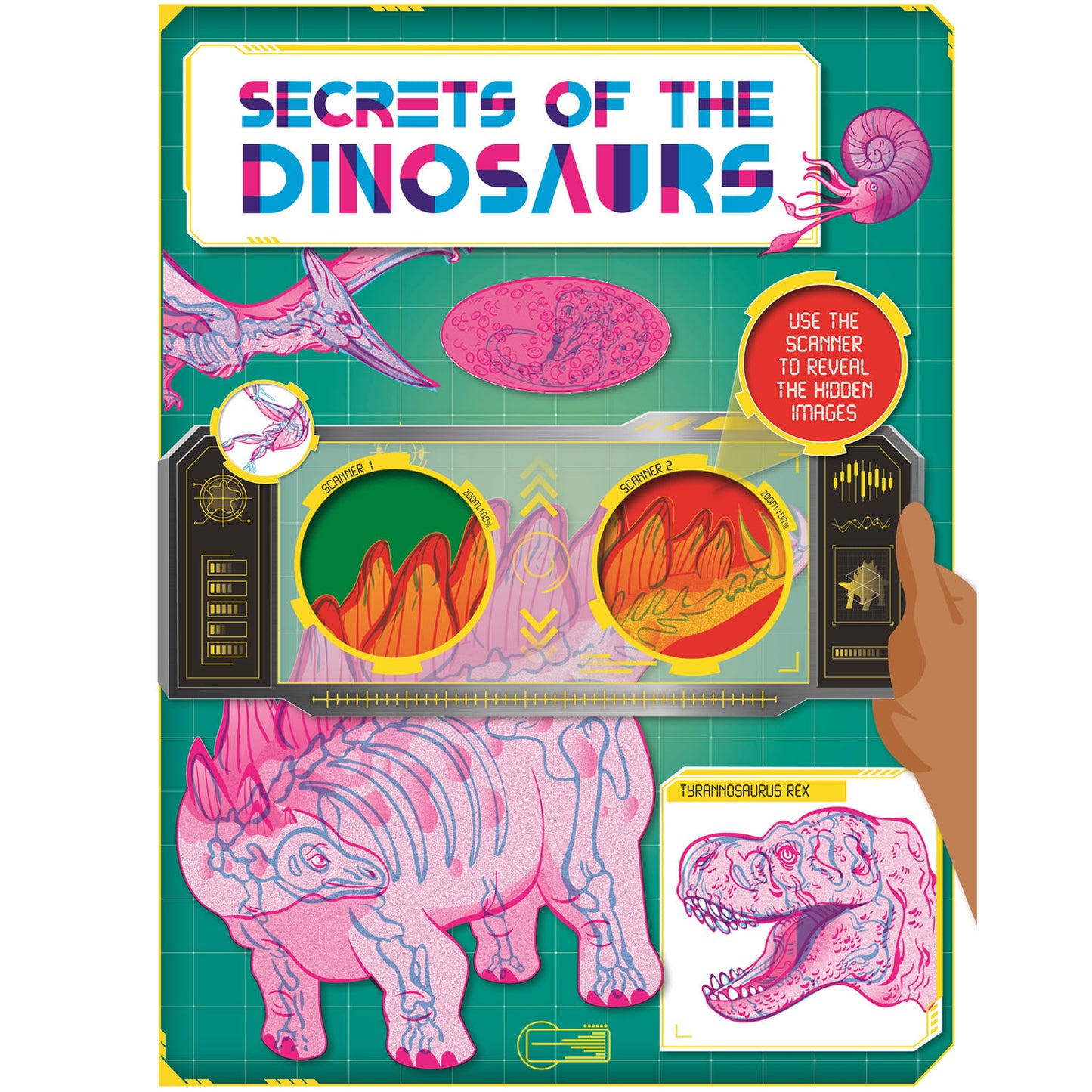 Secrets of the Dinosaurs | Reference book | Interactive book | Book with scanner | Activity book about Dinosaurs Parragon