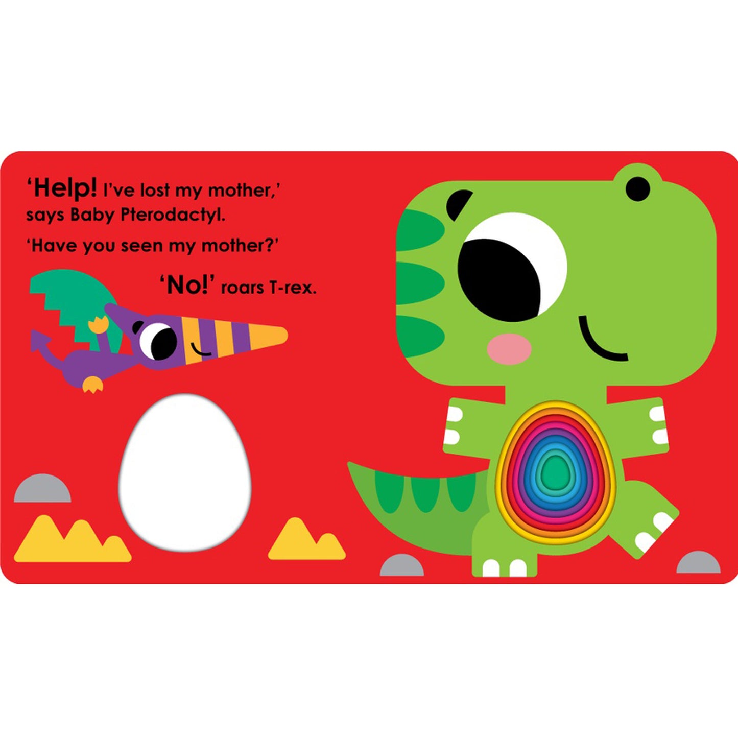 Graduating Board Book – Lost Dino | Children's books about Dinosaur | Early learning books | Board books | Die cut board books