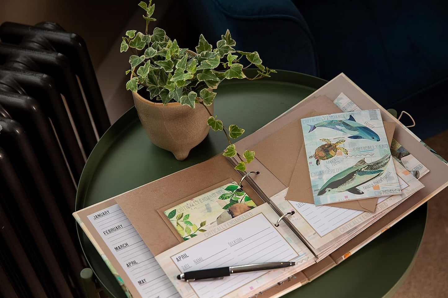The Gifted Stationery Co Greeting Cards Organiser - Endangered