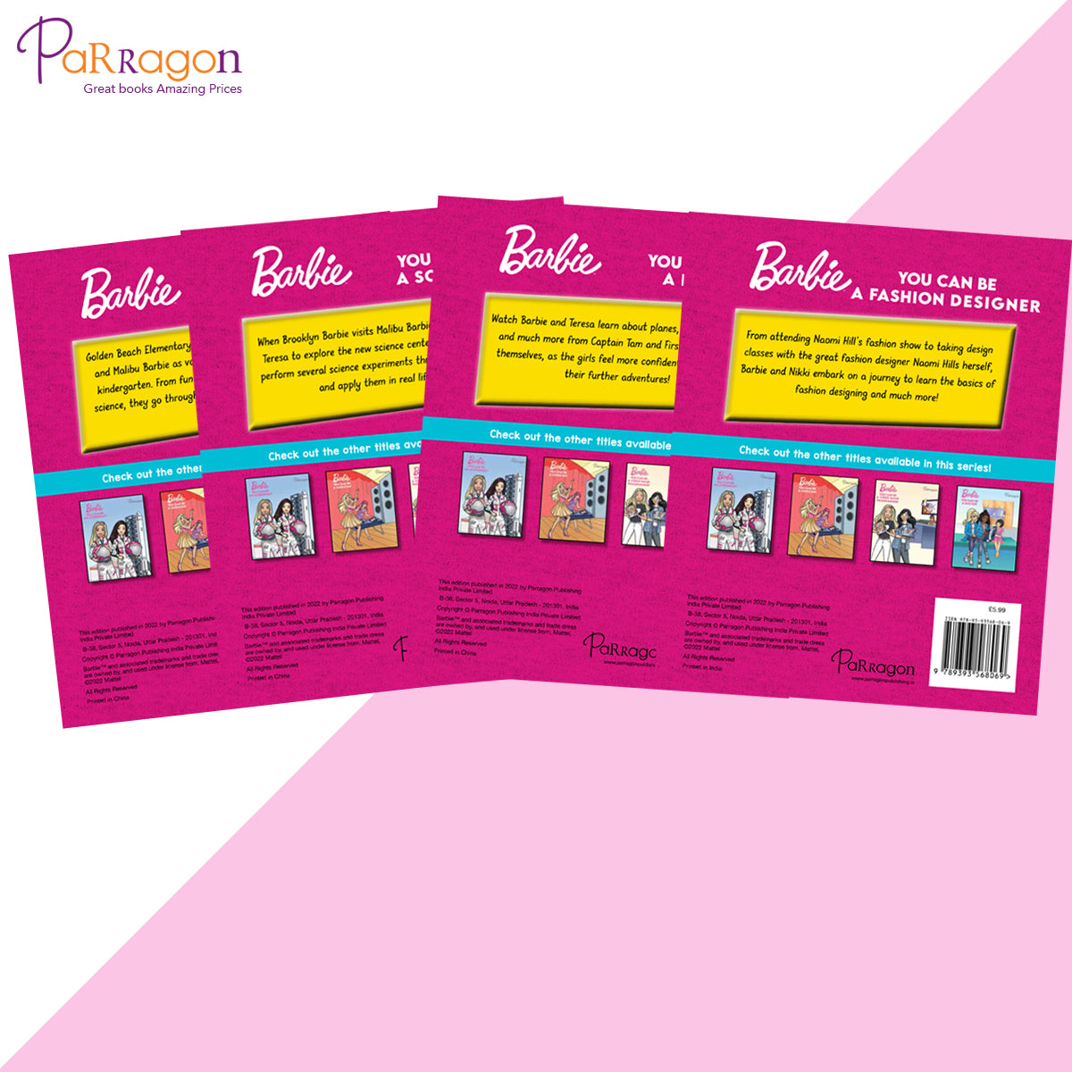 Barbie You Can be Career Series (Set of 4 Books)