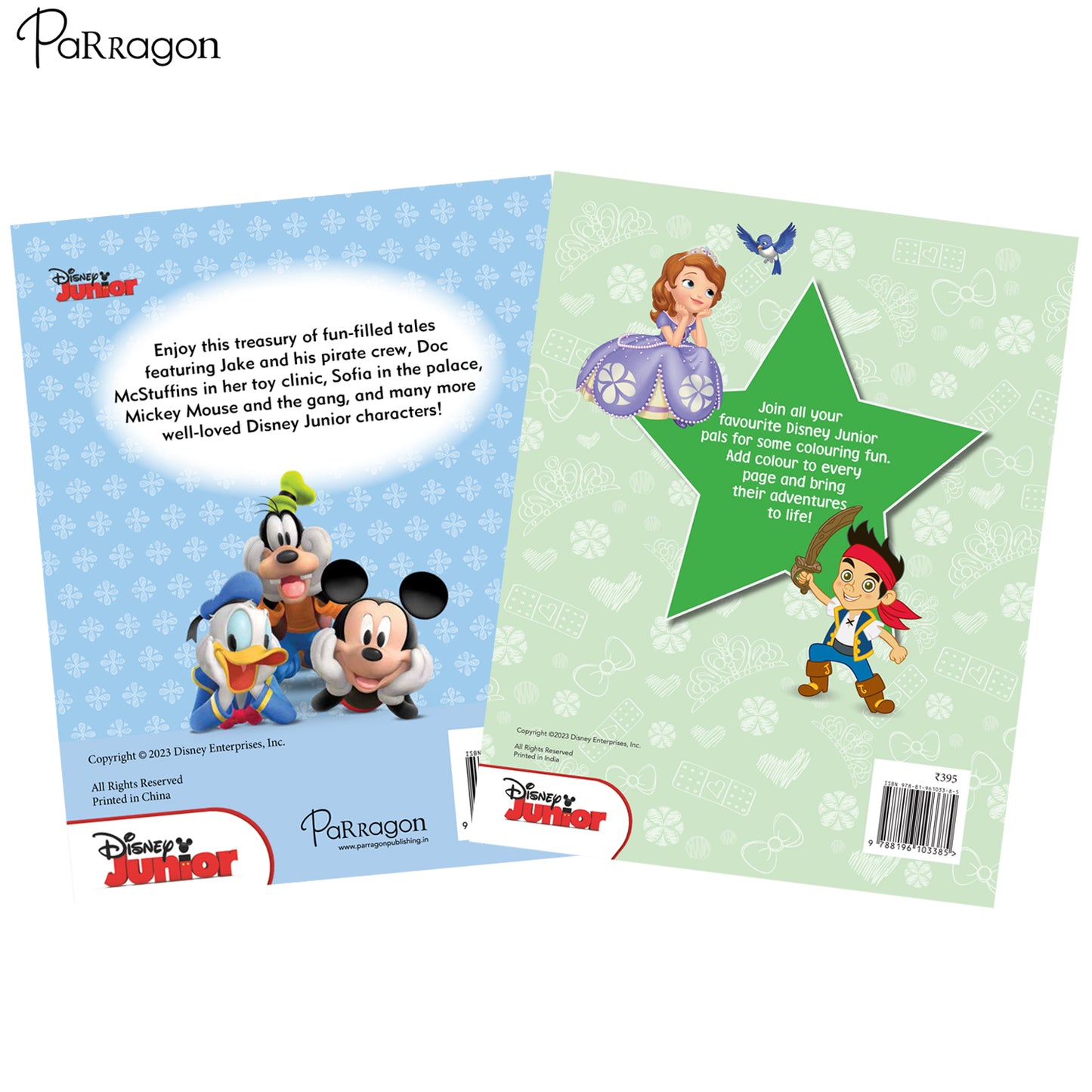 Disney Junior Story and Colouring Bundle (Set of 2 Books)