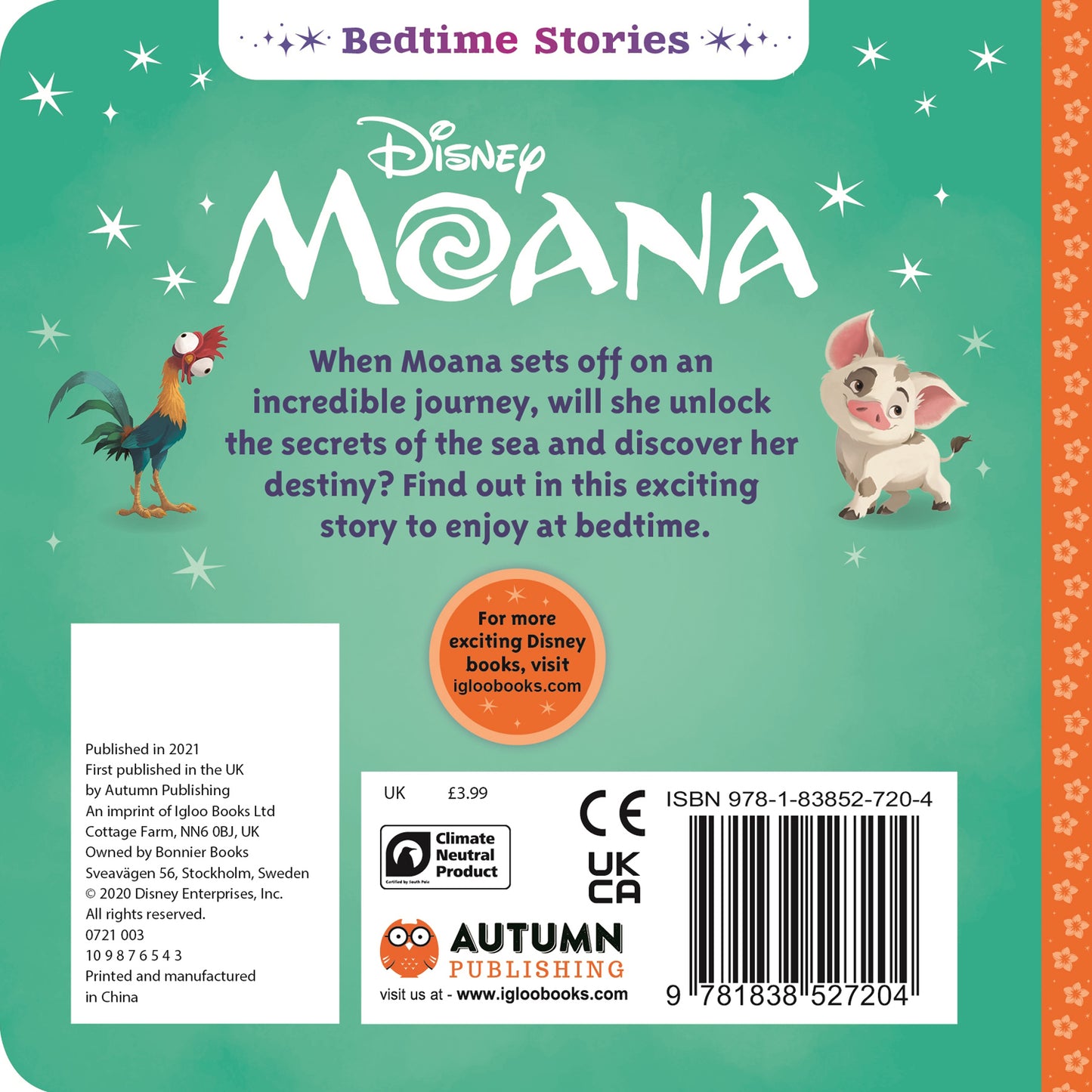 Disney Moana | Board Books | Moana | Storybooks for children| Bedtime Stories