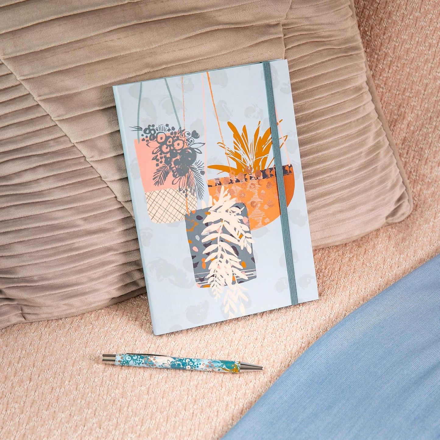 Bohemian A5 Flexi-Bound Ruled Notebook | 176 Sheets Ruled White Paper | Printed Page Edges