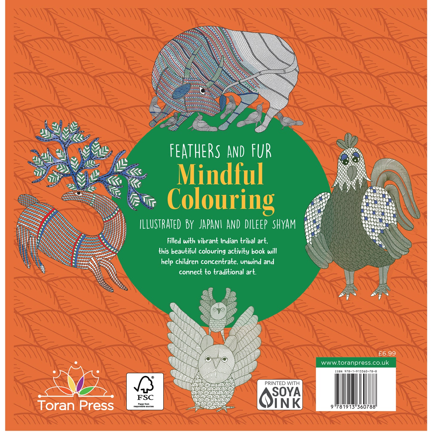 Colour Me Calm: Feathers & Fur Mindful Colouring