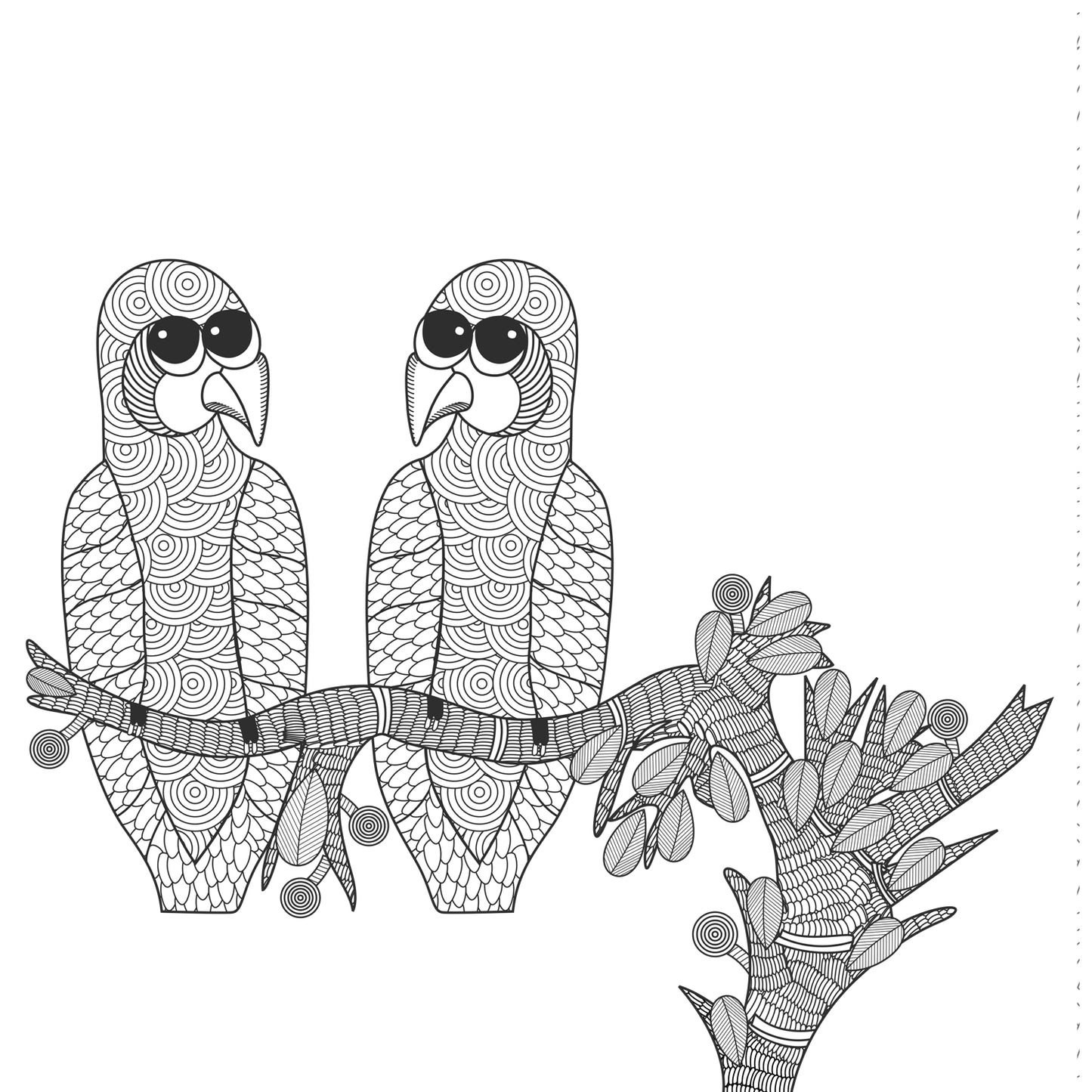 Colour Me Calm: Feathers & Fur Mindful Colouring