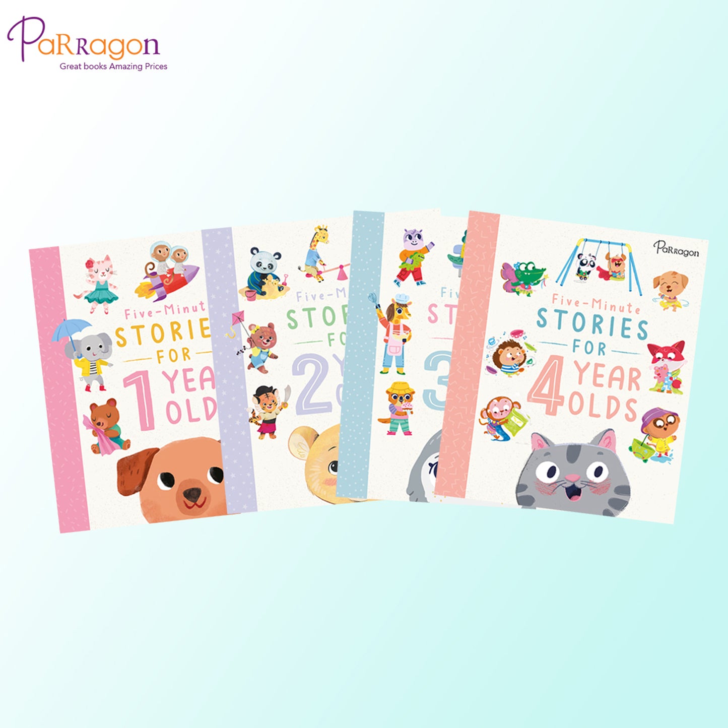 5 minute Story Books for Kids - Age 1 - 4 (Set of 4 Books)