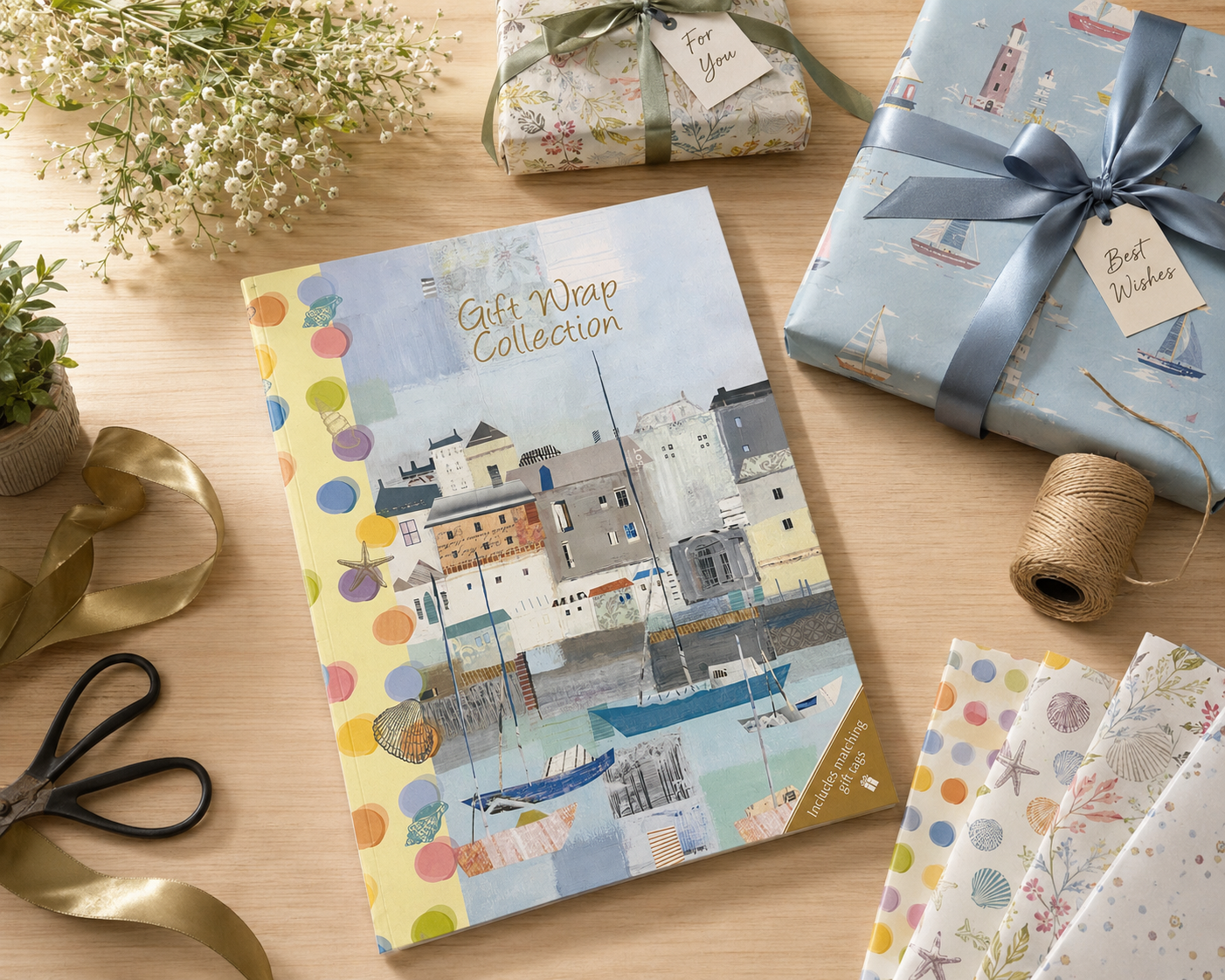 By the Sea Gift Wrap Collection | Coastal & Nautical Theme