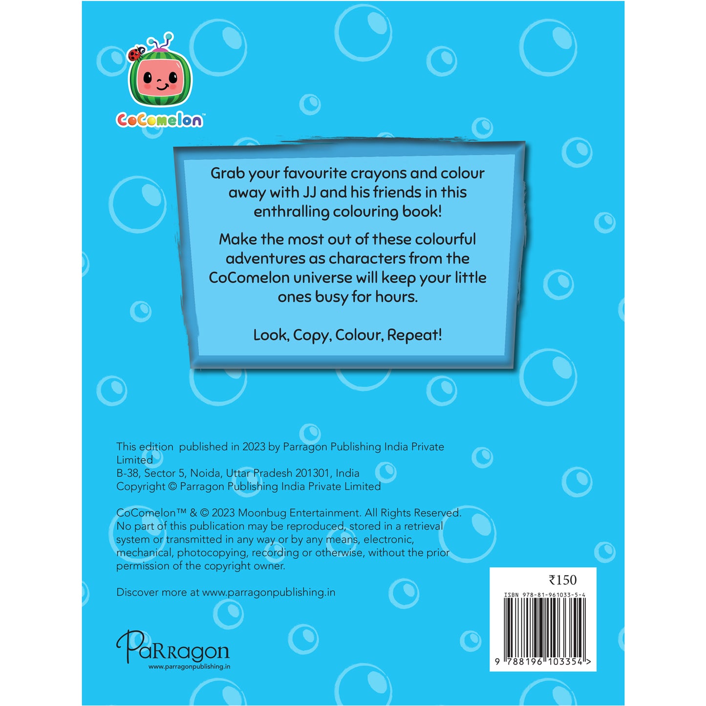 CoComelon JJ and His Friends Copy Colouring Book