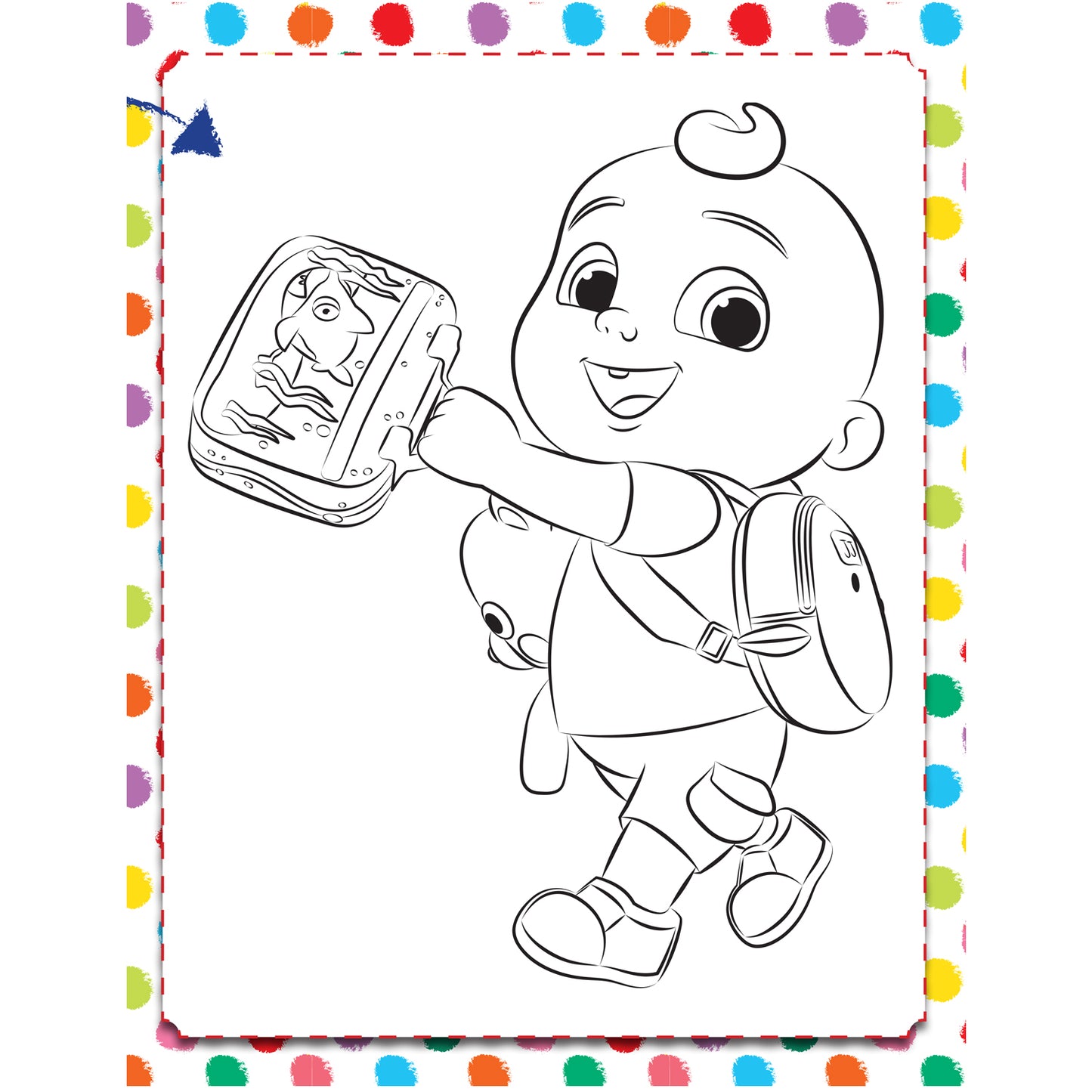 CoComelon JJ and His Friends Copy Colouring Book