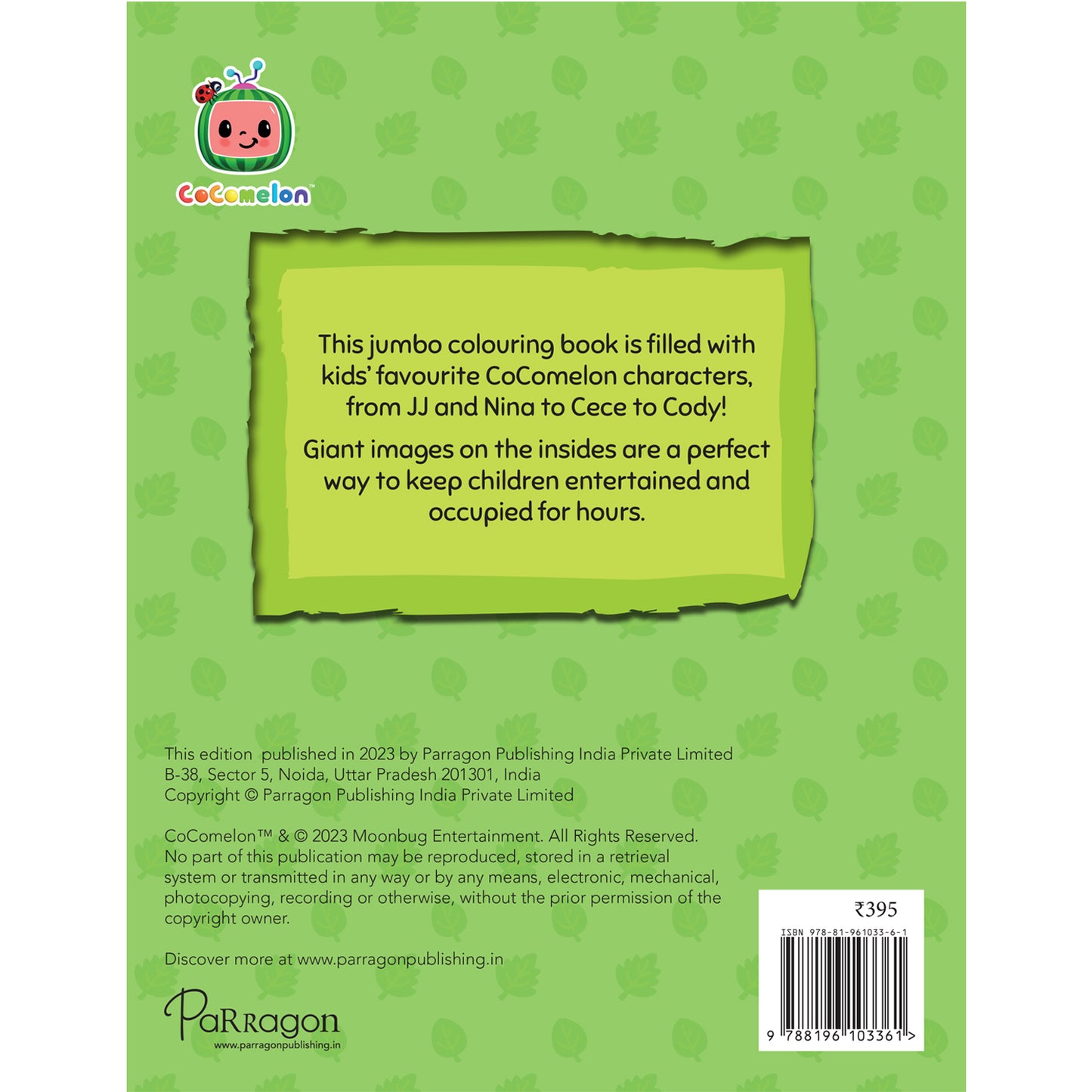CoComelon Jumbo Colouring Book By Parragon Books