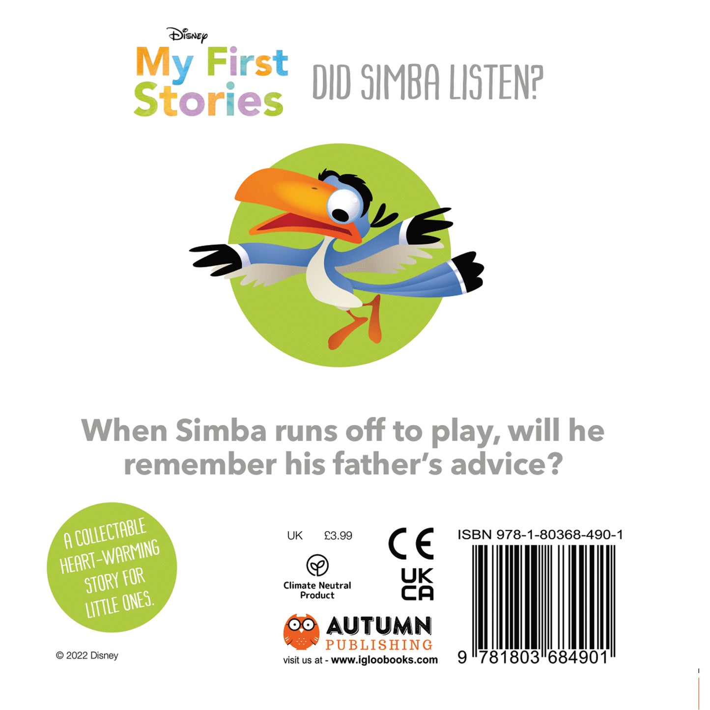 Disney My First Stories: Did Simba Listen?