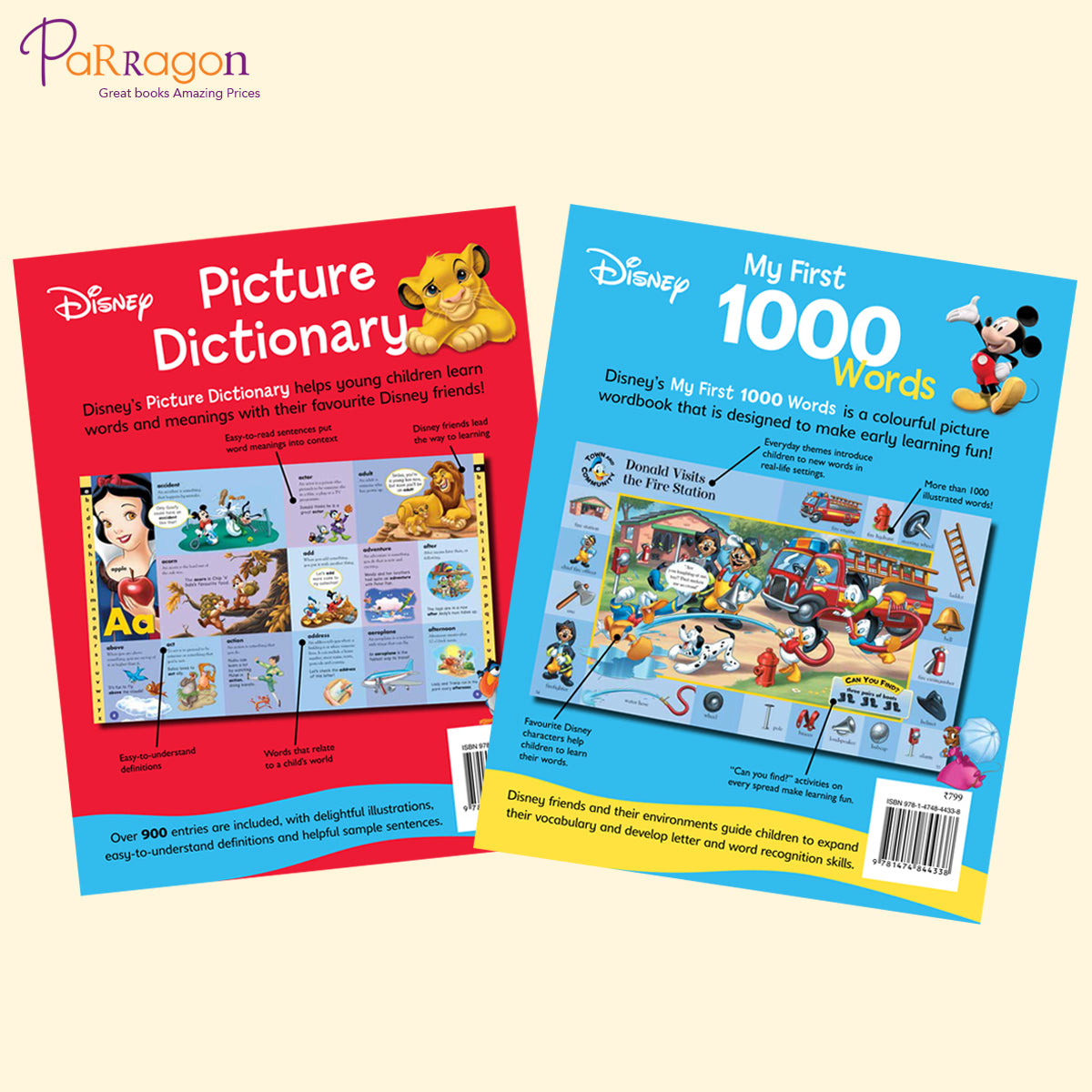 Disney Picture & Words Dictionery for Early Learners (Set of 2 Books)