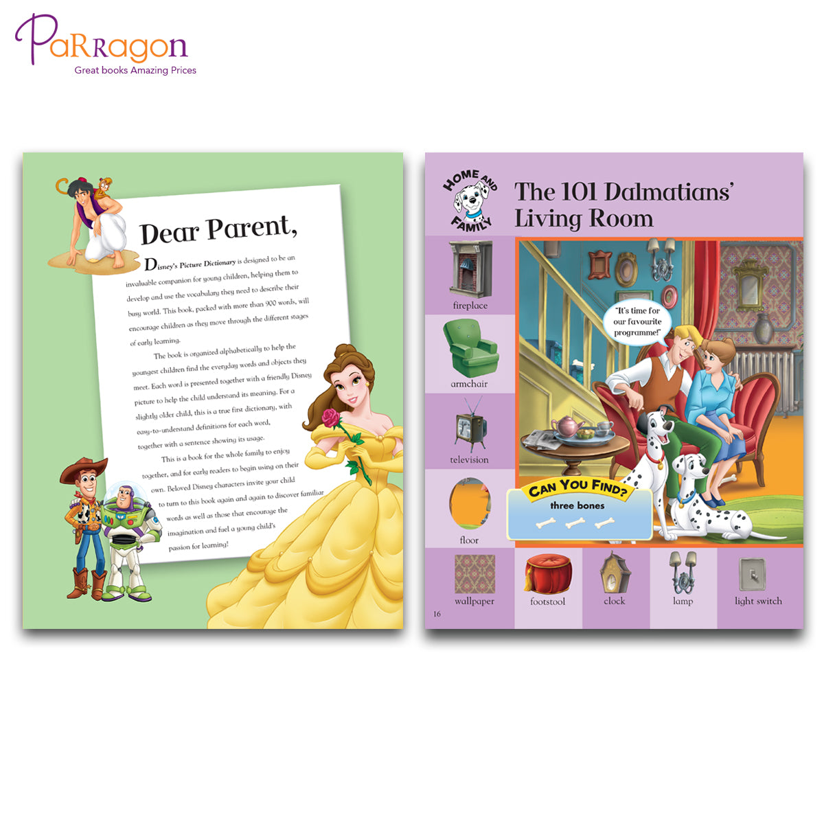Disney Picture & Words Dictionery for Early Learners (Set of 2 Books)