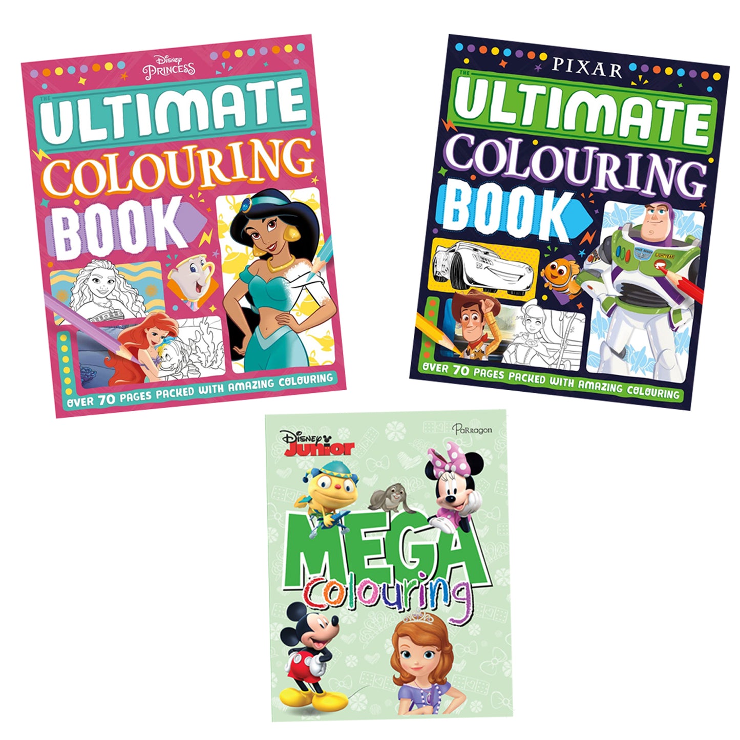 Disney Colouring (Set of 3 books)