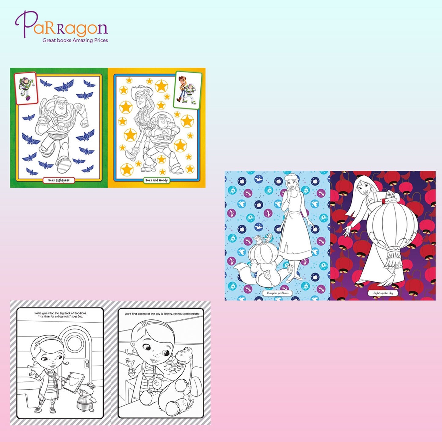 Disney Colouring (Set of 3 books)