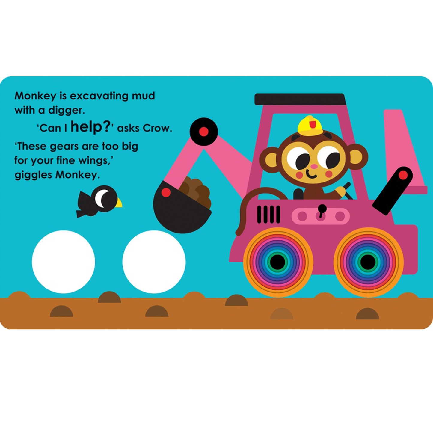 Graduating Board Book – The Big Dig | Children's books about panda | Early learning books | Board books | Die cut board books