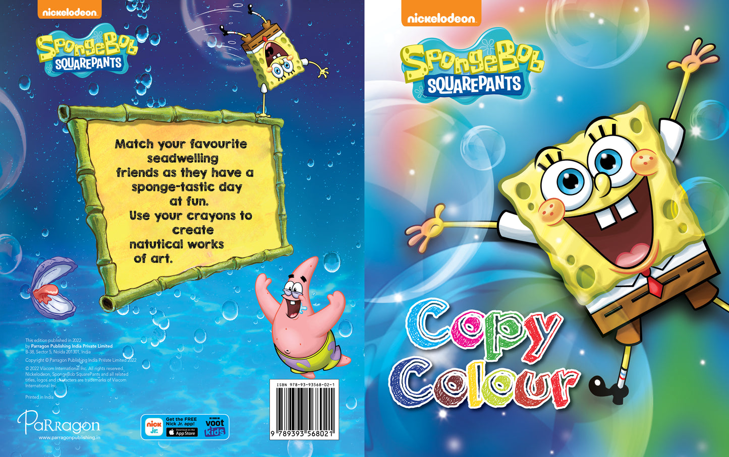 Spongebob Squarepants Copy Colour Parragon