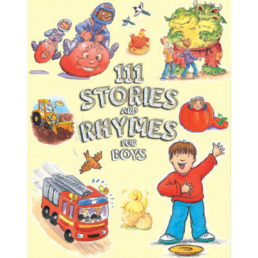 111 Stories & Rhymes for Boys | Storybook for boys | Rhymes for boys | Children's storybook | Story Collection Parragon