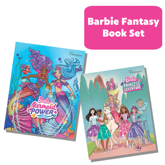 Barbie Box Set of 2 Books | Princess Adventure & Mermaid Power Movie Storybook | Barbie Stories Collection for 4 to 6 Year Old