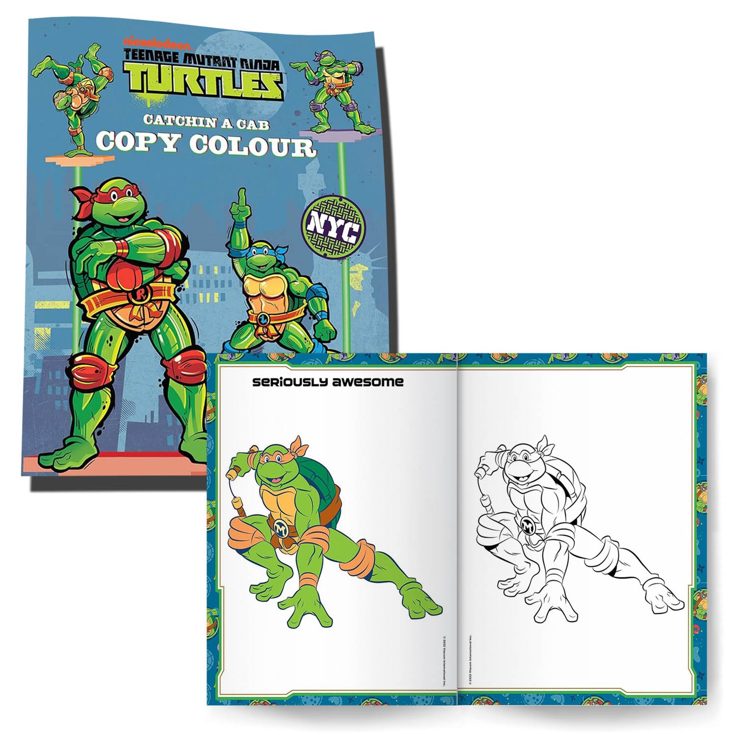 Teenage Mutant Ninja Turtles Pack of 3 Books | Story & Copy Colouring Books | For 4 to 6 Year Old