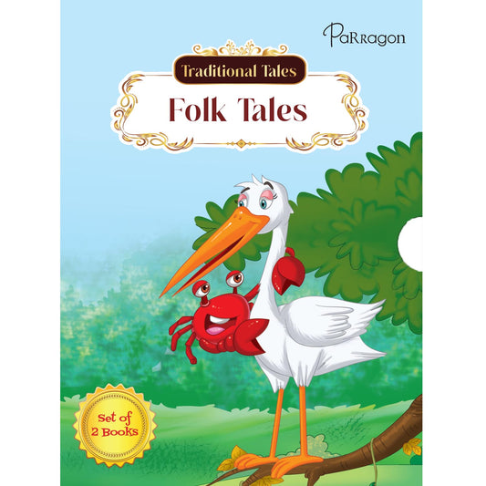 Traditional Folk Tales | Box Set | Set of 2 books | Folk tales for children | Jataka Tales | Panchatantra Tales | Traditional Tales | Folk stories Parragon