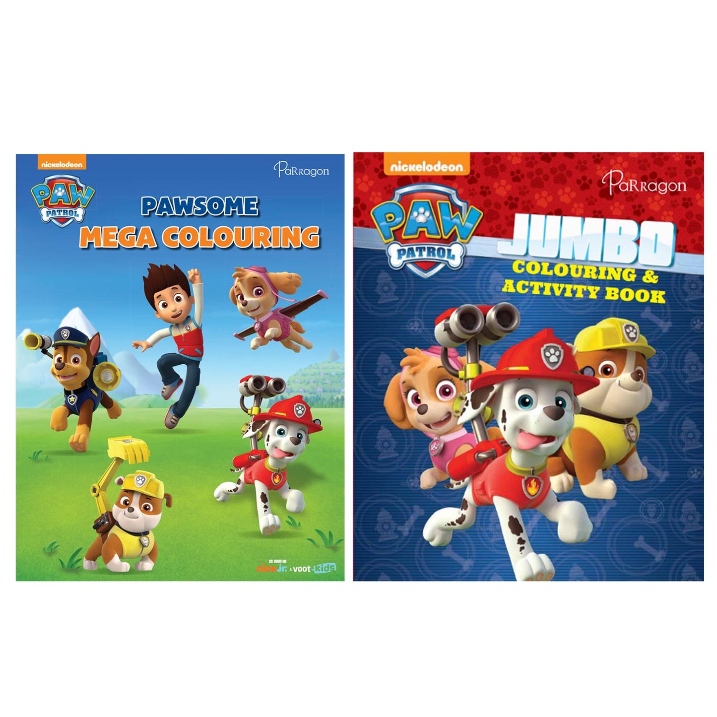 PAW Patrol Colouring & Activity Pack of 2 Book Set [Paperback] Parragon