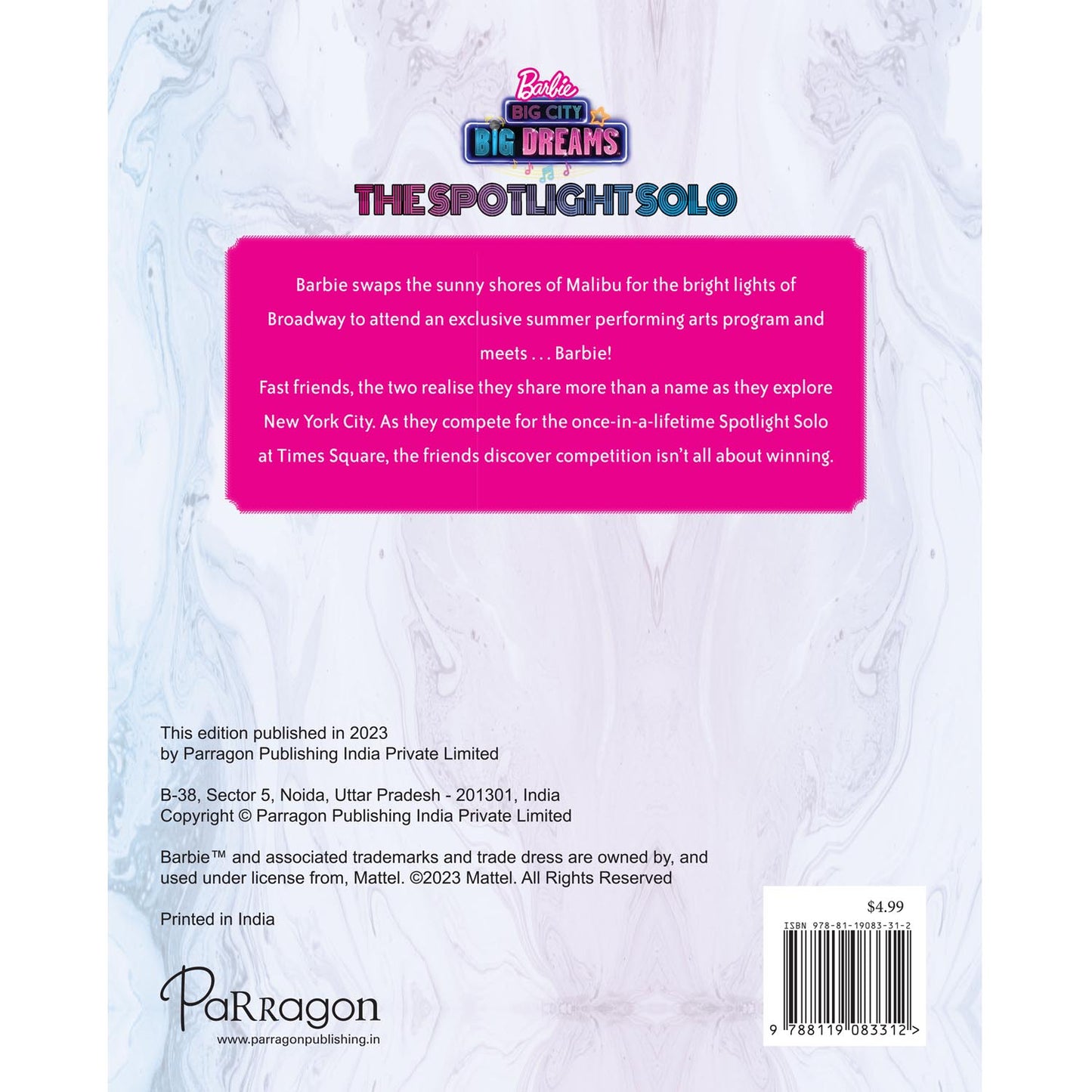 Barbie Big City Big Dreams- Spotlight Solo | Mattel | Barbie Storybook | Barbie books | Storybooks for girls | Storybooks for children