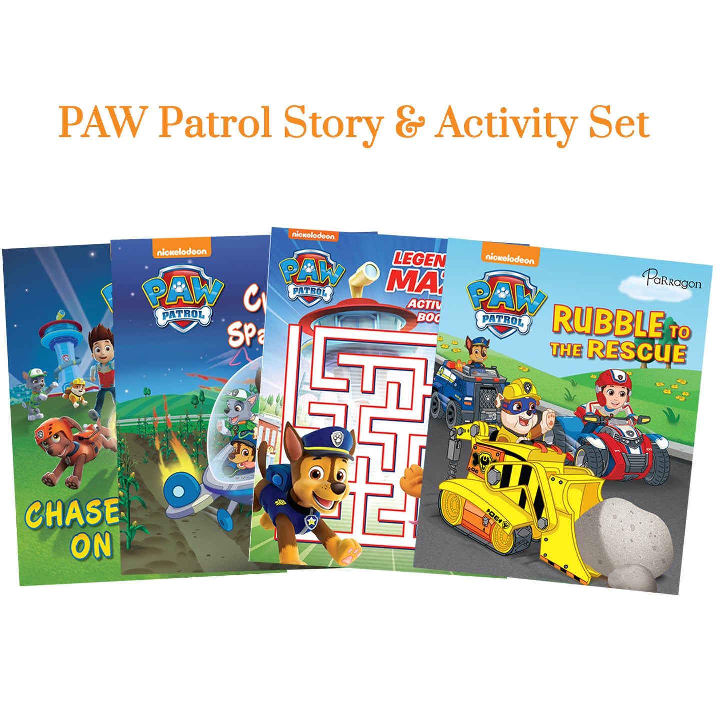 PAW Patrol Story & Activity Set of 4 Book [Paperback] Parragon