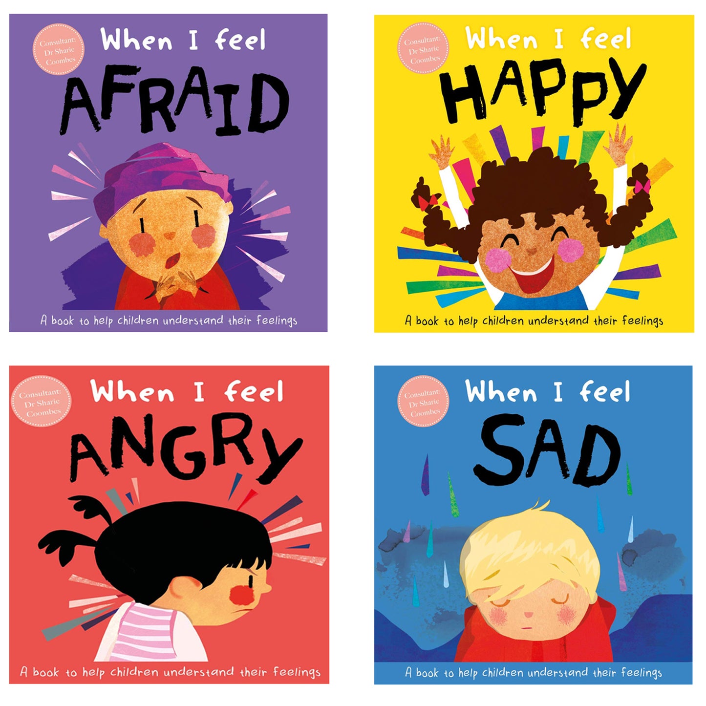 Children's Emotions Series (Set of 4 Books) [Board book]