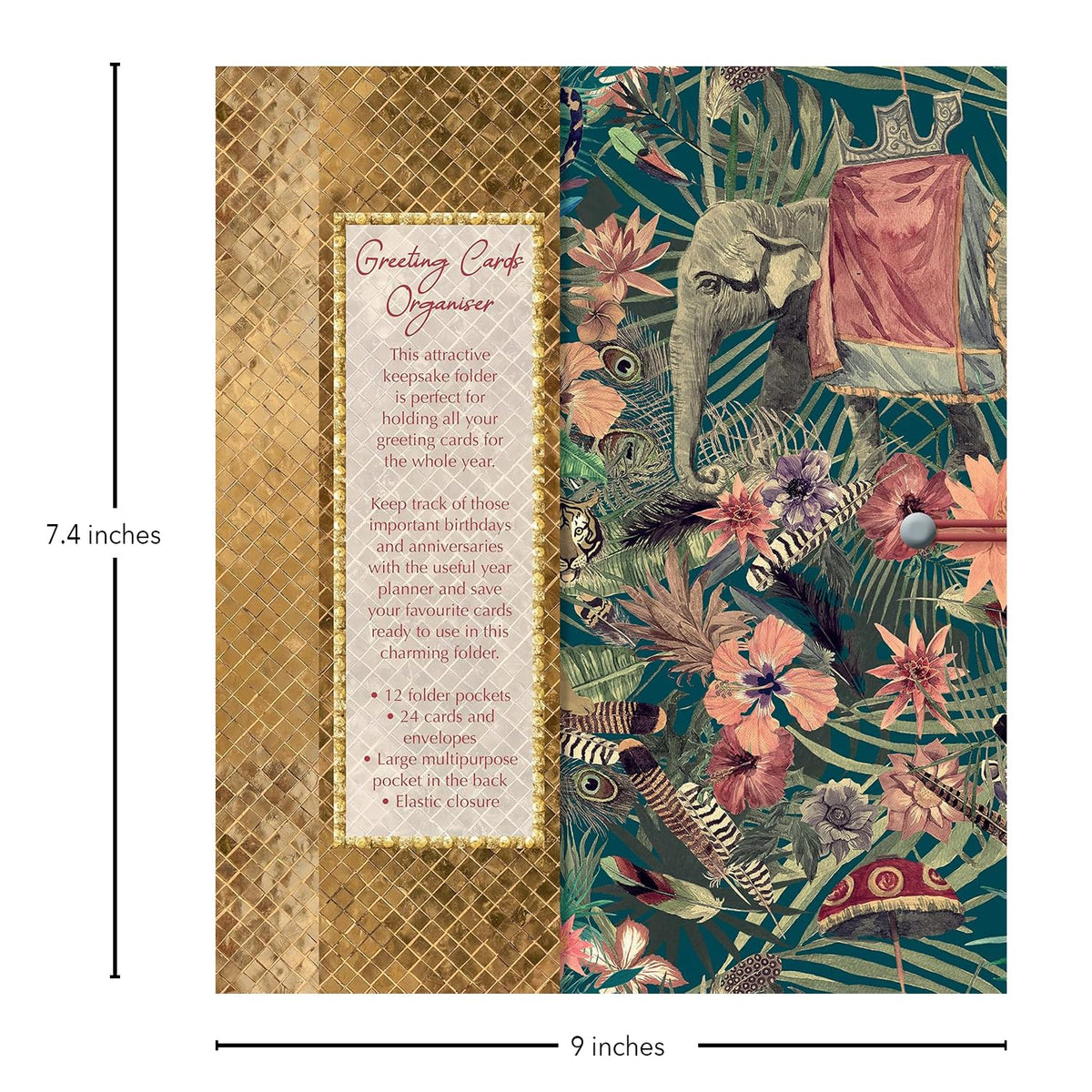 Greeting Cards Organiser  Abundance Theme