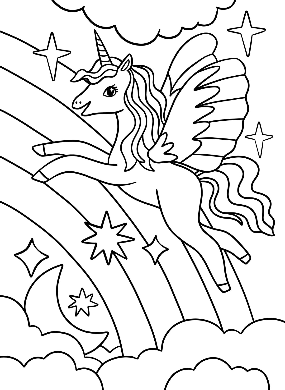 Unicorn Colouring Book  Enchanting & Creative Colouring Fun for Kids
