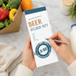 Beer O'Clock Magnetic Shopping List Pad | 74 Tear-Off Sheets with Fridge Magnets