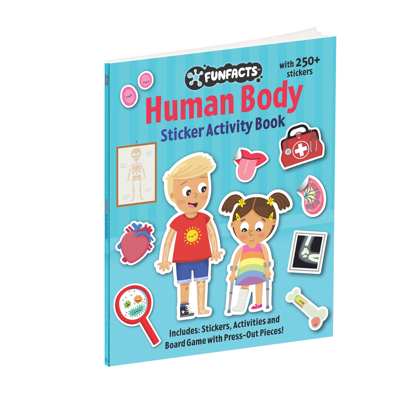 FunFacts - Sticker Activity Book - Human Body | Sticker Activity Book | Educational Activity Book | Interactive Learning | Preschool Activity Book | Ages 4–8