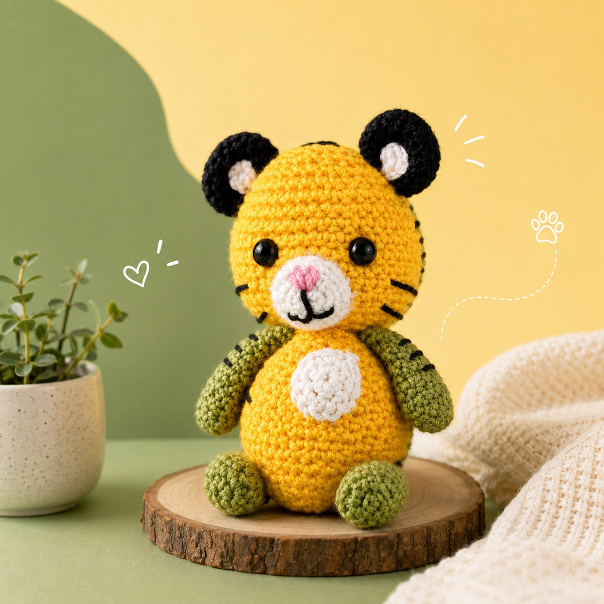 Craft Maker Too Cute Crochet Animals Kit | DIY Crochet Animals Kit | Make Your Own Plush Toys