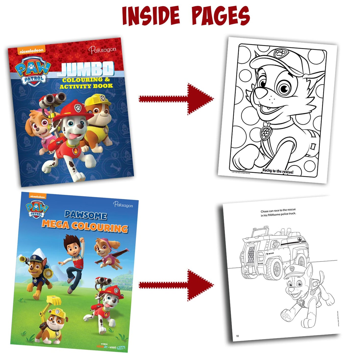 PAW Patrol Colouring & Activity Pack of 2 Book Set [Paperback] Parragon