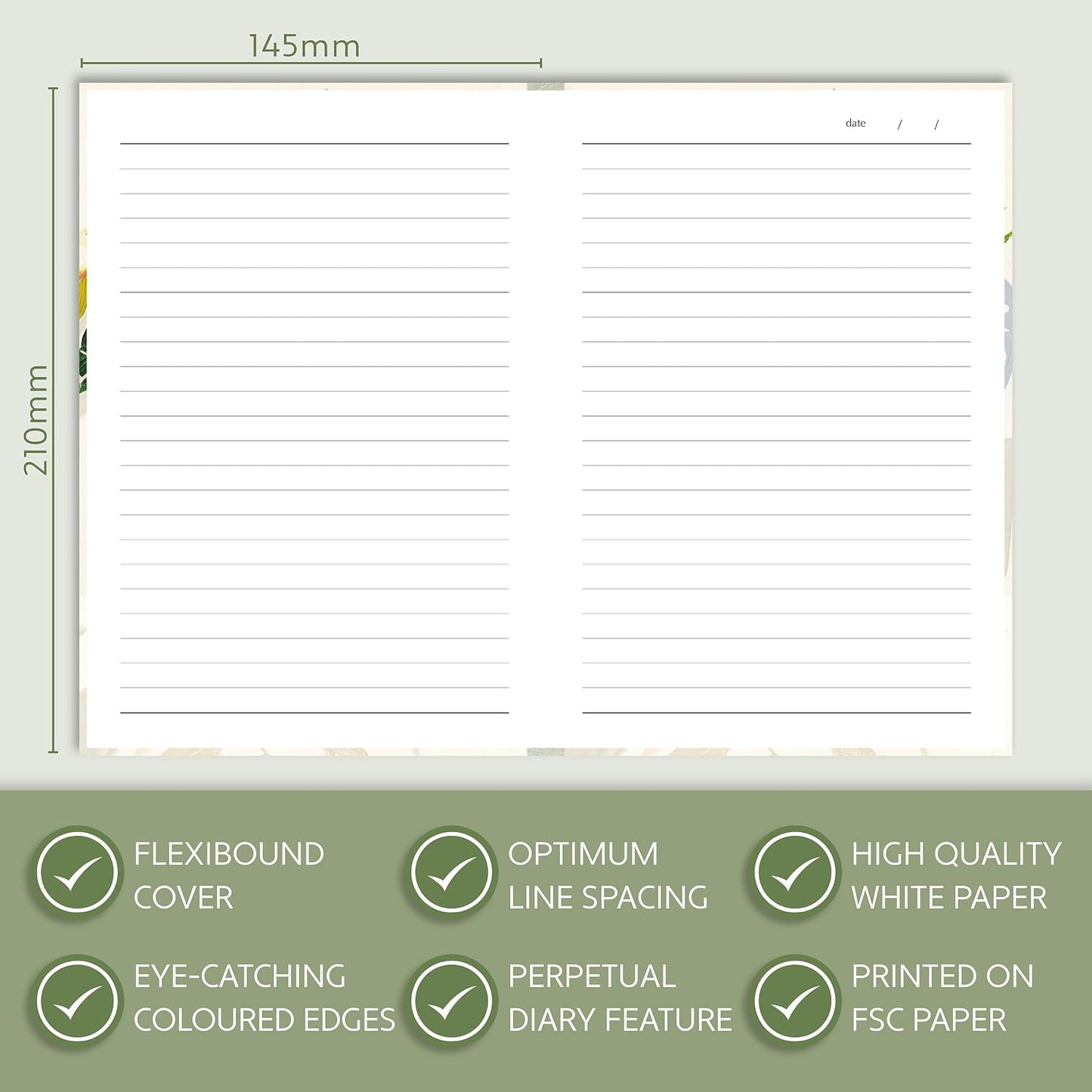 A5 Notebook - Wild Leaf